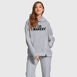 Женский костюм оверсайз Это Бэнкси, цвет: меланж — фото 2