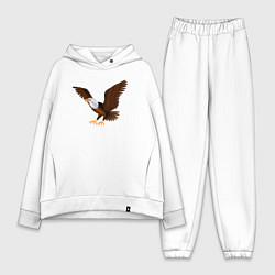 Женский костюм оверсайз Орёл мультяшный