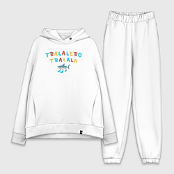 Женский костюм оверсайз Акула в кроссовках, мем, тралалеро тралала