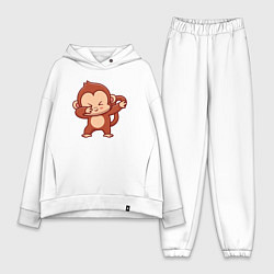Женский костюм оверсайз Dabbing monkey