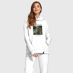 Женский костюм оверсайз Фоточки превыше всего - обезьяна, цвет: белый — фото 2