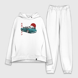 Женский костюм оверсайз Toyota MR2, цвет: белый