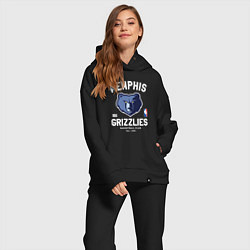 Женский костюм оверсайз Memphis Grizzlies - NBA team, цвет: черный — фото 2