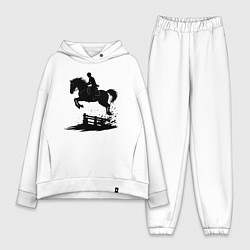 Женский костюм оверсайз Скакун через барьер