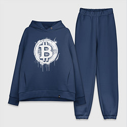 Женский костюм оверсайз Биткоин в стиле Бэнкси