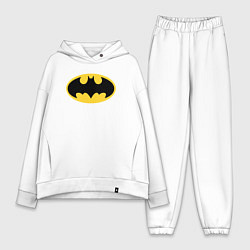 Женский костюм оверсайз Batman classic, цвет: белый