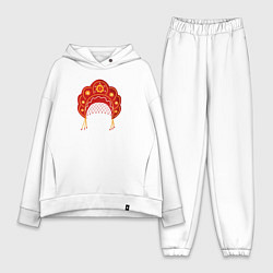 Женский костюм оверсайз Старинный русский головной убор кокошник