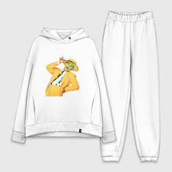 Женский костюм оверсайз Маска - Джим Керри, цвет: белый