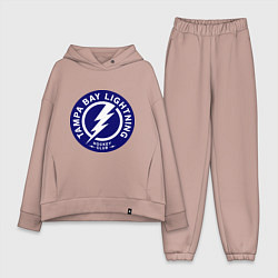 Женский костюм оверсайз HC Tampa Bay Lightning, цвет: пыльно-розовый