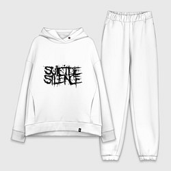 Женский костюм оверсайз Suicide Silence, цвет: белый