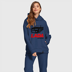 Женский костюм оверсайз LADA Autosport, цвет: тёмно-синий — фото 2