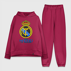 Женский костюм оверсайз Real Madrid, цвет: маджента