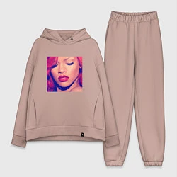 Женский костюм оверсайз Rihanna Loud, цвет: пыльно-розовый