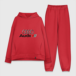 Женский костюм оверсайз Audi, цвет: красный