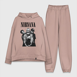 Женский костюм оверсайз Nirvana Group, цвет: пыльно-розовый