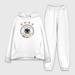 Женский костюм оверсайз Deutscher Fussball-Bund, цвет: белый