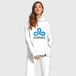 Женский костюм оверсайз Cloud9, цвет: белый — фото 2
