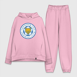Женский костюм оверсайз Leicester City FC цвета светло-розовый — фото 1