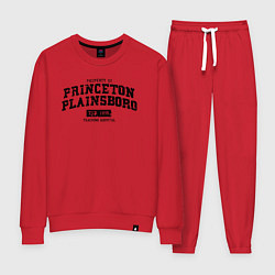 Костюм хлопковый женский Princeton Plainsboro, цвет: красный