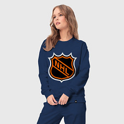 Костюм хлопковый женский NHL, цвет: тёмно-синий — фото 2