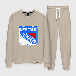 Костюм хлопковый женский New York Rangers, цвет: миндальный