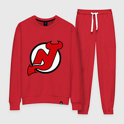 Костюм хлопковый женский New Jersey Devils, цвет: красный