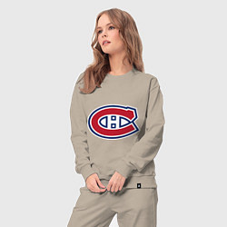 Костюм хлопковый женский Montreal Canadiens, цвет: миндальный — фото 2