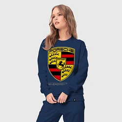 Костюм хлопковый женский Porsche Stuttgart, цвет: тёмно-синий — фото 2