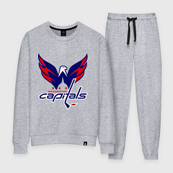 Костюм хлопковый женский Washington Capitals: Ovechkin, цвет: меланж