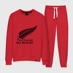 Костюм хлопковый женский New Zeland: All blacks, цвет: красный