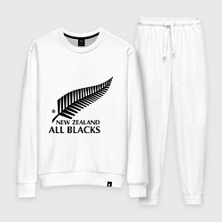 Костюм хлопковый женский New Zeland: All blacks, цвет: белый