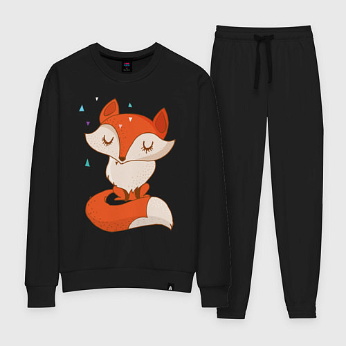 Женский костюм Лисичка / Черный – фото 1