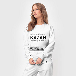 Костюм хлопковый женский Kazan: Republic of Tatarstan, цвет: белый — фото 2