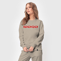 Костюм хлопковый женский IDDQD Doom, цвет: миндальный — фото 2