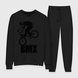 Костюм хлопковый женский BMX 3, цвет: черный