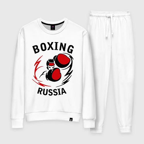 Женский костюм Boxing Russia Forever / Белый – фото 1
