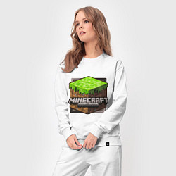 Костюм хлопковый женский Minecraft: Pocket Edition, цвет: белый — фото 2