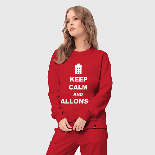 Женский костюм Keep Calm & Allons-Y / Красный – фото 3