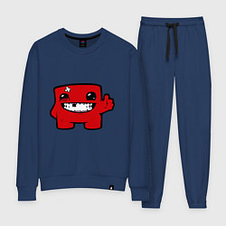 Костюм хлопковый женский Super Meat Boy, цвет: тёмно-синий