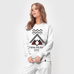 Костюм хлопковый женский Twin Peaks House, цвет: белый — фото 2