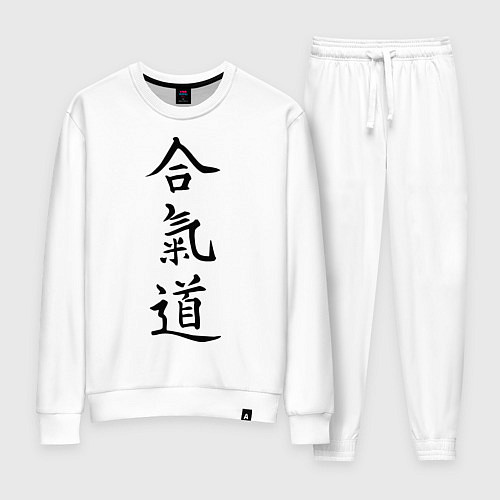 Женский костюм Айкидо: иероглиф / Белый – фото 1