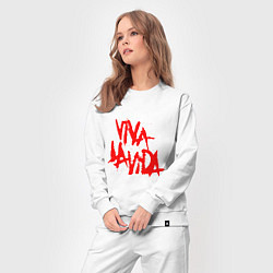 Костюм хлопковый женский Viva La Vida, цвет: белый — фото 2