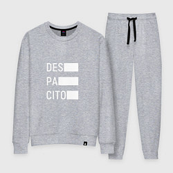 Костюм хлопковый женский Despacito Lines, цвет: меланж