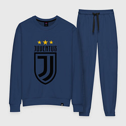 Костюм хлопковый женский Juventus FC: 3 stars, цвет: тёмно-синий