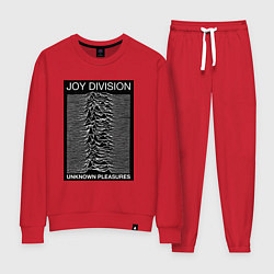 Костюм хлопковый женский Joy Division: Unknown Pleasures, цвет: красный