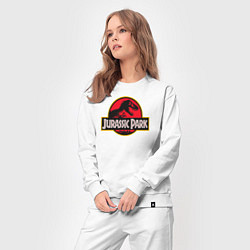 Костюм хлопковый женский Jurassic Park, цвет: белый — фото 2