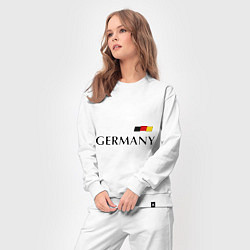 Костюм хлопковый женский Сборная Германии: 10 номер, цвет: белый — фото 2