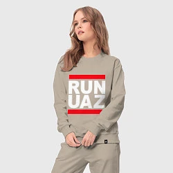 Костюм хлопковый женский Run UAZ, цвет: миндальный — фото 2