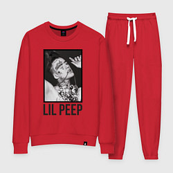 Костюм хлопковый женский Lil Peep: Black Style, цвет: красный