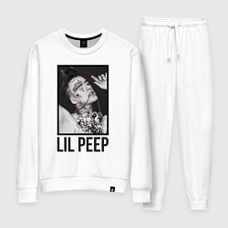 Костюм хлопковый женский Lil Peep: Black Style, цвет: белый